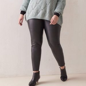 ADDITION ELLE faux leather leggings with waistband